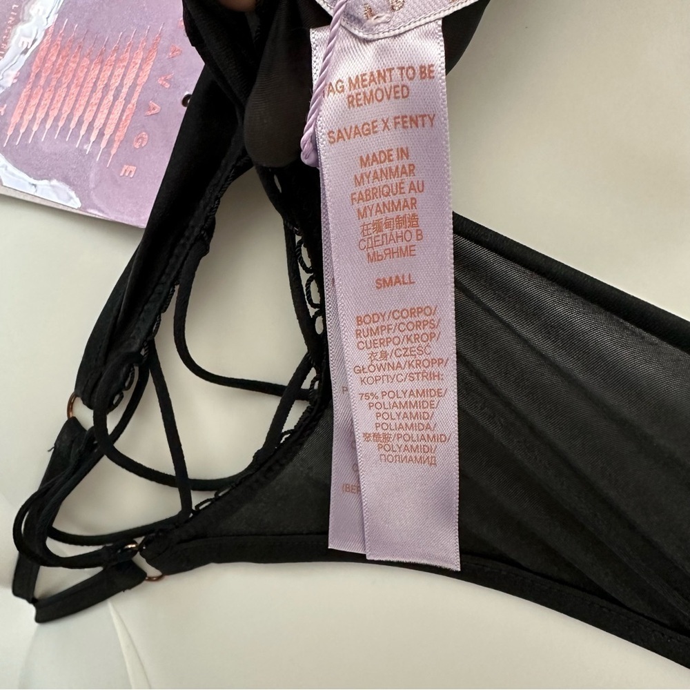 Savage x  fenty sexy black bodysuit - Picture 8 of 10